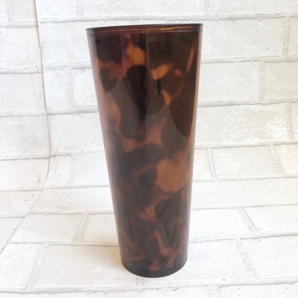Starbucks Tortoise Shell Mocha Swirl Venti 24oz Tumbler Cold Cup Rare 2019 Base